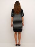 KAFFE Lizza T-Shirt Dress, Turtledove Stripe