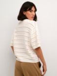 KAFFE Jolie Polo Jumper, Chalk