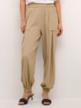 KAFFE Jenna High Waist Trousers, Petrified Oak