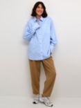 KAFFE Mackie Stripe Shirt, Blue/White