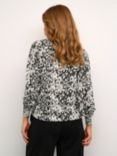 KAFFE Dagmar Blouse, Turtledove/Black