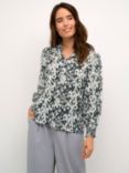 KAFFE Dagmar Shirt, Turtledove/Black