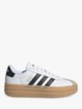 adidas Court Bold Contrast Toe Trainers, White/Black