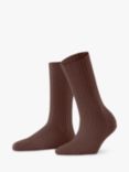 FALKE Cosy Wool & Cashmere Blend Socks, Brown