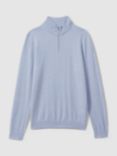 Reiss Blackhall Merino Wool Funnel Neck Half Zip Jumper