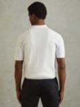 Reiss Bravo Cotton Blend Textured Shirt, White