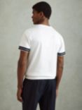 Reiss Dune Mercerised Cotton Striped T-Shirt