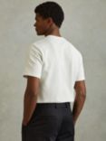 Reiss Wick Textured Crew-Neck T-Shirt, Off White