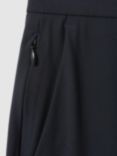 Reiss Split Technical Drawstring Trousers, Navy