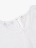 Benetton Kids' Ruffle Short Sleeve T-Shirt, Optical White