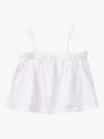 Benetton Kids' Broderie Anglais Back Bow Detail Tank Top