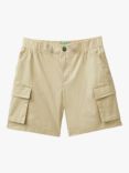 Benetton Kids' Cargo Bermuda Shorts, Light Beige