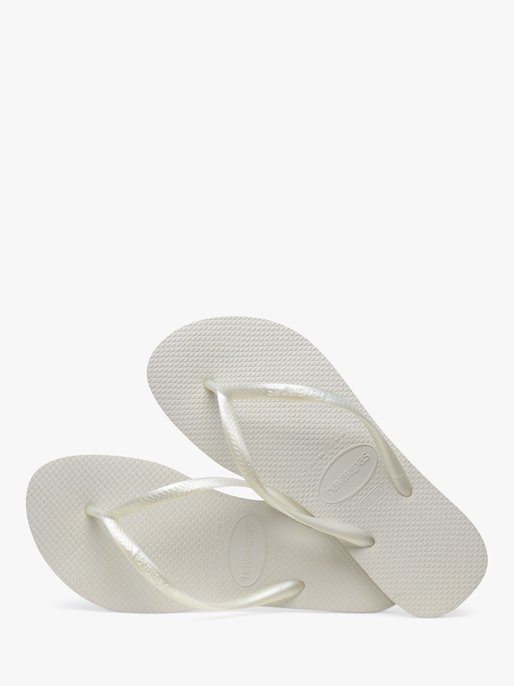 Havaianas Slim Flip Flops, White