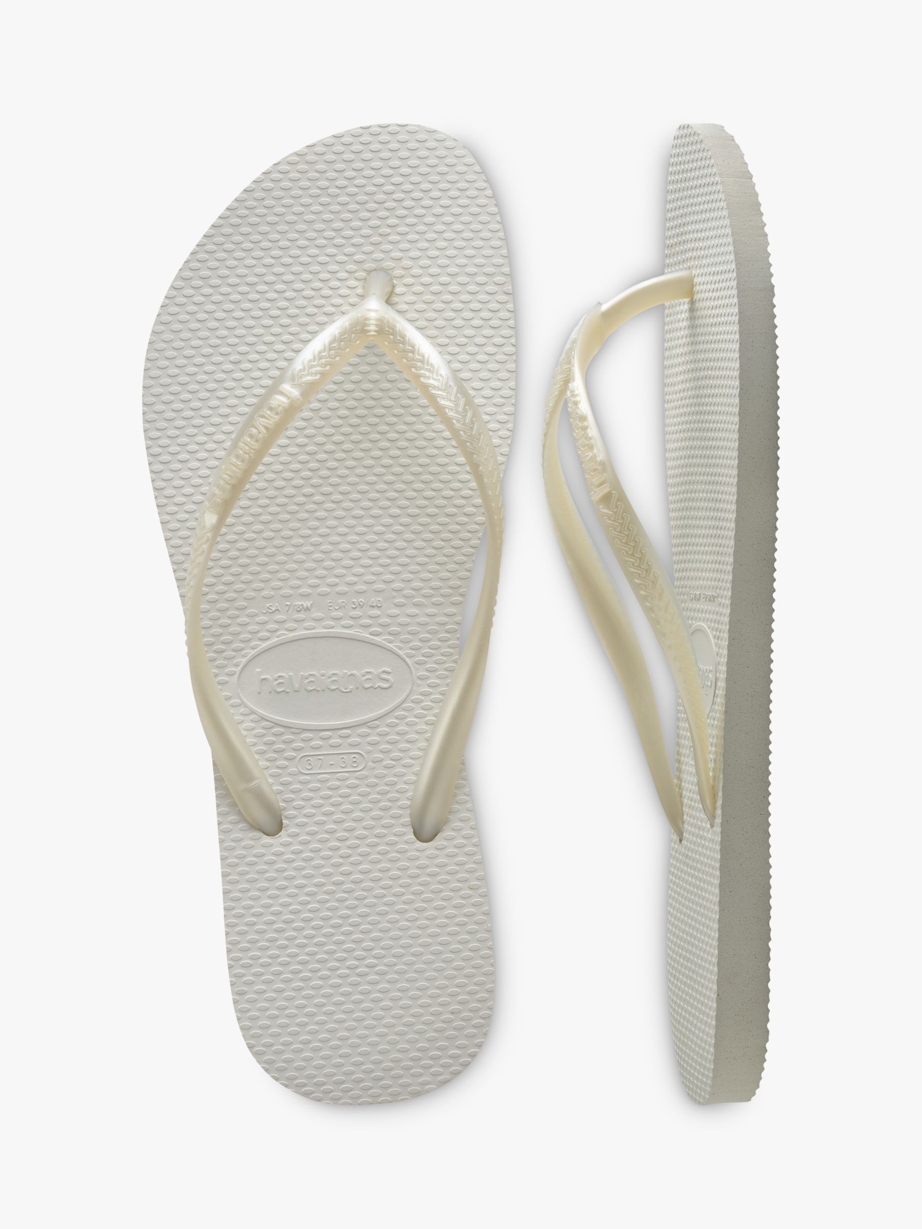 Havaianas Slim Flip Flops, White