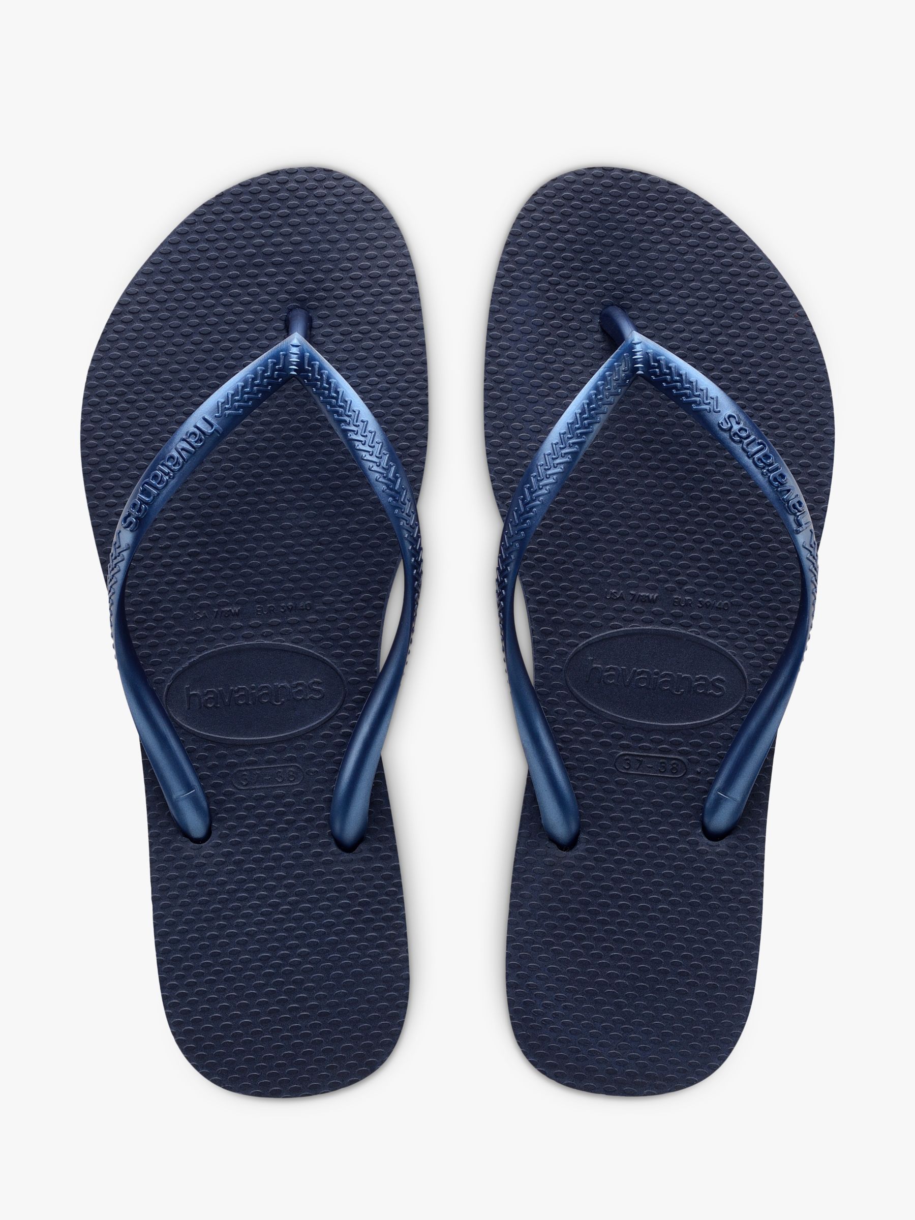 Havaianas Slim Flip Flops, Navy Blue