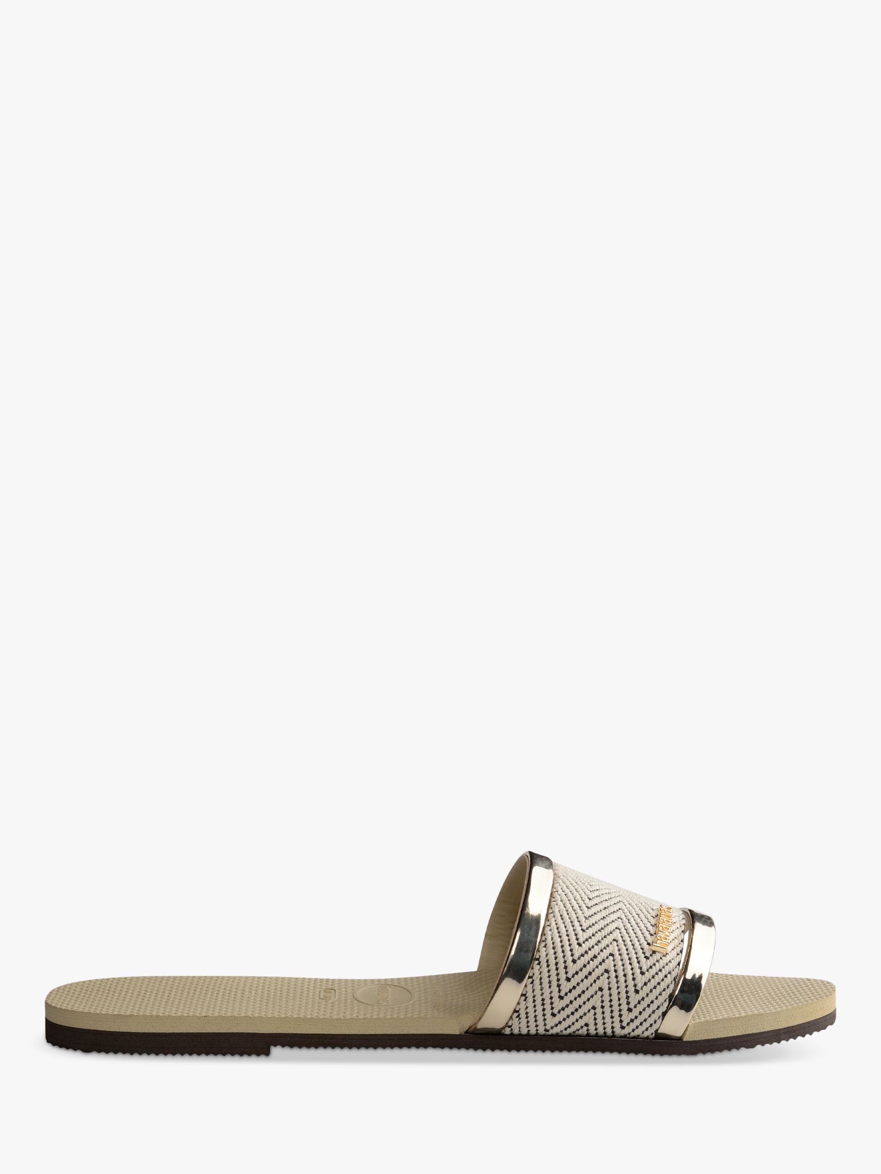 Havaianas Trancoso Slider Sandals, Sand Grey