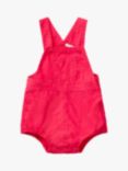 Benetton Baby Cotton Dungarees Romper, Magenta Red