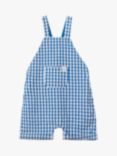 Benetton Baby Check Dungarees, Bluette