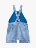 Benetton Baby Check Dungarees, Bluette
