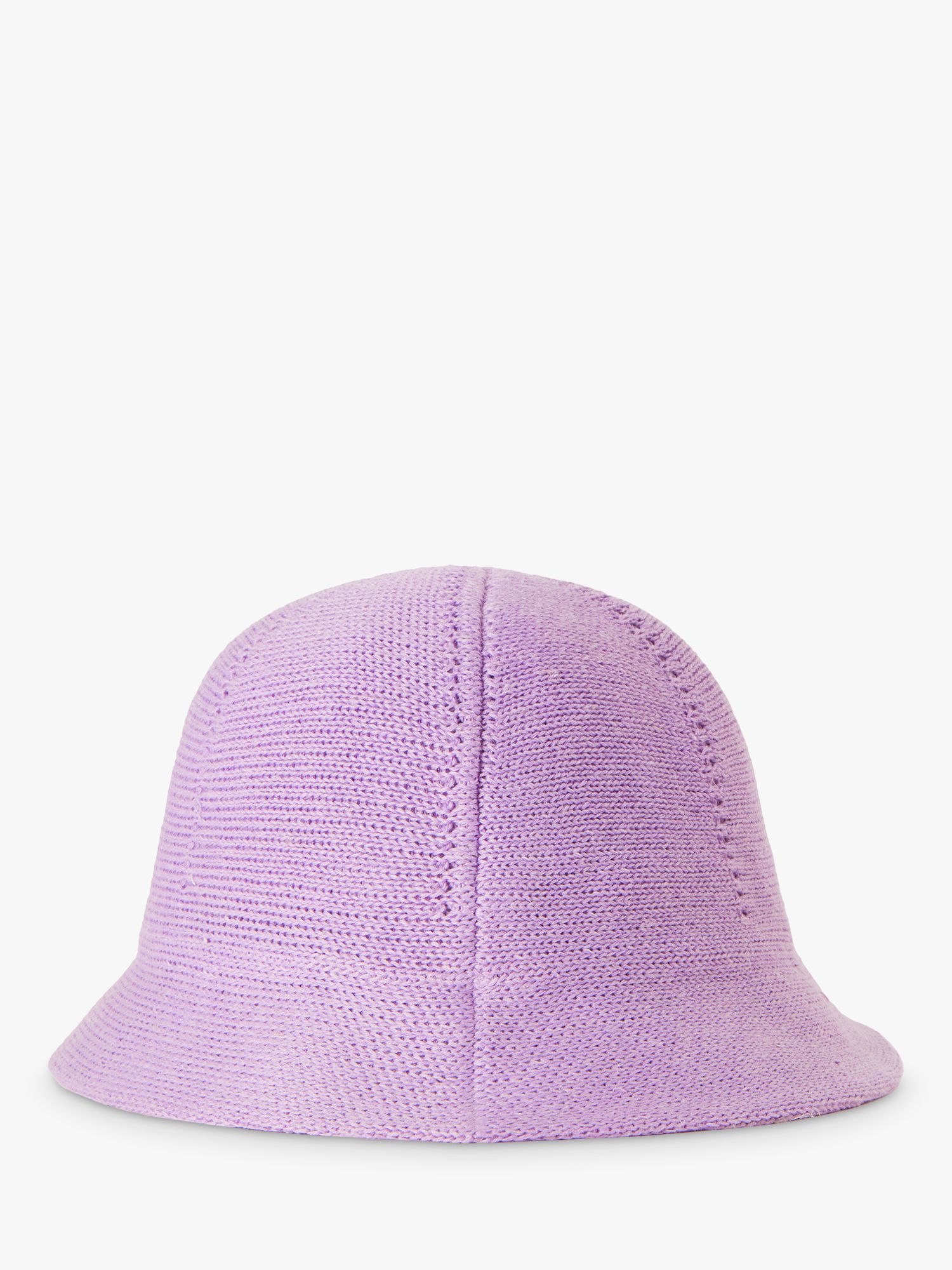 Benetton Kids' Knit Cloche Hat, Mauve, S