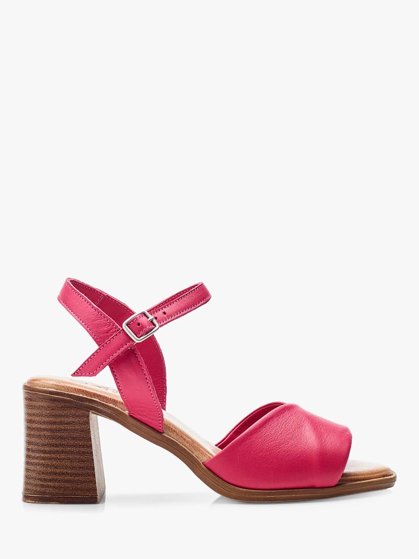 Moda in Pelle Lanie Soft Leather Block Heel Sandals, Pink, 3