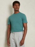 Reiss Bless Cotton Crew Neck T-Shirt, Seafoam