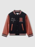 Reiss Kids' Ward Baseball Jacket, Navy