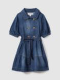 Reiss Kids' Marina Denim Dress, Blue