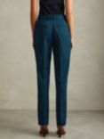 Reiss Jade Slim Leg Trousers, Teal