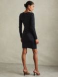 Reiss Allie Ruche Jersey Dress, Charcoal