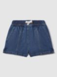 Reiss Kids' Marloe Denim Shorts, Blue