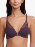 Chantelle Norah Chic Plunge T-Shirt Bra, Aubergine