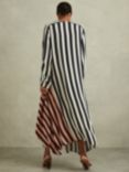 Reiss Nola Colour Clash Stripe Dress, Multi