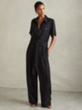 Reiss Joanie Utility Jumpsuit, Black