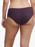 Chantelle Norah Chic Soft Feel Shorty Knickers, Aubergine