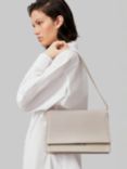 Calvin Klein Linear Shoulder Bag, Sand Pebble