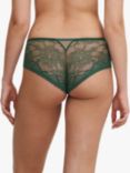 Chantelle French Leavers Lace Shorty Knickers, Empire Green