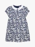 Trotters Kids' Annie Floral Cord Dress, Navy Floral