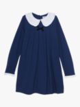 Trotters Kids' Violet Collar Dress, Navy