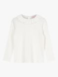 Trotters Kids' Grace Cotton Blend Jersey Top, Winter White