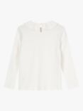 Trotters Kids' Grace Cotton Blend Jersey Top, Winter White