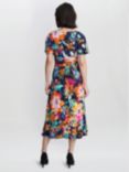 Gina Bacconi Hattie Jersey Print Dress, Navy/Multi