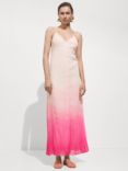 Mango Nuria Ombre Dress, Bright Pink