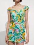 Mango Paulita Swirl Print Mini Dress, Multi