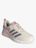 adidas Dropset 3 Wide Fit Trainers, White/Iron Met