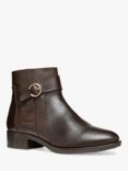 Geox Felicity Leather Ankle Boots, Dark Brown