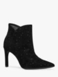 Geox Faviola Suede Embellished Ankle Boots, Brilliant Black