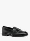 Geox Cloridie Leather Loafers, Black