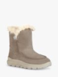 Geox Spherica 4X4 B ABX Suede Faux Fur Lined Boots, Sand