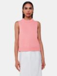 Whistles Indie Rib Knit Tank Top, Pink